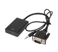 Uqezagpa VGA to Converters Sound Video Cable Adapter VGA Input HDMIcompatible Output for Computer Laptop TVs