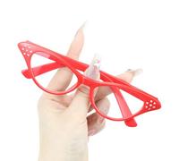 Uqezagpa Vintage Glasses For Adult And Kids With Rhinestones Unisex Styles Clear Lens Glasses For Cosplay Costume Parties Vintage Eyewears