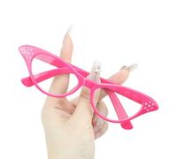 Uqezagpa Vintage Glasses For Adult And Kids With Rhinestones Unisex Styles Clear Lens Glasses For Cosplay Costume Parties Vintage Eyewears