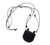 Uqezagpa Vintage Sturdy Leather Necklace Pouches for Earphone and Coin Storage Small Long Designs for Fashionable Women