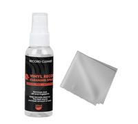 Uqezagpa Vinyls Record Cleaner Fluid 30ml For Turntables Includes Microfiber Cloth And Fingerprints Removal Vinyls Record Cleaner