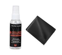 Uqezagpa Vinyls Record Cleaner Set 30ml Cleaning Fluid Includes Microfiber Cloth For Optimals Sound Record Maintenance Cleaning