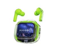 Uqezagpa Visible Framework Radio Earphones Color Display Active Noise Cancellation Function Touch Control Clear Sound 30H Battery Life Thin Obvious Case Noise Cancelling Earphones