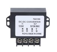 Uqezagpa Voltages Regulator Power Converter Adapter 12-24V to 5V10A Voltages Step Down Adapter Module for 5V LED Light