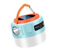 Uqezagpa Waterproofs Solar Camping Hanging Light USB Rechargeable Outdoor Tent Lamp LED Emergencies Light With Remote Control Solar Camping