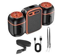 Uqezagpa Wearable Belt Fan Portable Clip Fan 10000mAh Texture Waist Suitable For Outdoor Camping And Travel Use Outdoor Waist