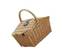 Uqezagpa Wicker Weaving Hanging Basket Camping Flower Wicker for Countrysides Trip and Beach Wine Glasses