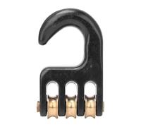 Uqezagpa Windsurf Rigging Pulley Hook Aluminium Alloy 3 Roller Wheel Rigging Pulley Hook Windsurfing Accessories Hardware Strong Windsurfing Hardware