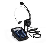 Uqezagpa Wire Call Centre Headsets For Call Centers Featuring Noise Cancellation And Caller Compactly Monaural Designs Telephone