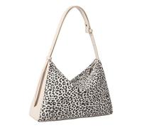 Uqezagpa Women's Leopards Print Bag Stylish Lightweight Shoulder Practical Handbag With Large Capacity Slouchy Purse Retro Shoulder