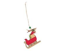 Uqezagpa Wood Christmas Tree Hanger Coating Pet-Safe Festive Decoration For Home Office Window Display Easy Hanging Christmas Accessory