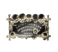 Uqezagpa Wood Spirit Talking Board Divination Board with Planchette Dowsing Message Telling Tool Mystical Game Supplies Metaphysical Dowsing Message Telling Tool Mystical Game