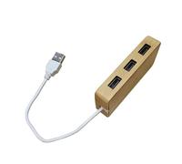 Uqezagpa Wooden USB C Splitter 3/4 In 1 / Adapter Docking Station With Type Dock For Laptop Keyboards Data Transfer
