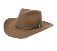 Uqezagpa Woolen Flat Top Fedoras Hat For Male Adult Stage Performances Theme Party Masquerades Role Play Party CowboyHat Costume Headwear For Adult