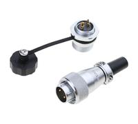 Uqezagpa WS16 TQ+ZM 2 3 4 5 7 9 10 Pin Aviations Connectors Waterproof Male Female Square Socket Metal Threaded