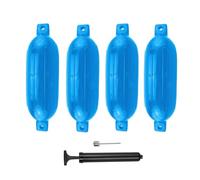 UQgrtMrTz 4PCS Ribbed Boat Fender 6.5x23 Marine Dock Bumper Protector Compatible With Yacht Kayak Canoe