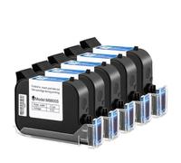 UQgrtMrTz Black Fast Drying Water Solvent Ink 12.7mm 1 2 3 5PC Compatible With Printer Supplies Prime TIJ Cartridge(5PC-Black)