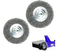 Uqingo 2 Pack Einhell Original Replacement Steel Brushes, Grout Brush Set, Bursh Attachment Set, Cleaner Accessories,Suitable for Einhell Electric and Cordless Grout Cleaners - 100mm