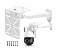 UQISOVI 1 Set CCTV Camera Adapter Auxiliary Mount Extension Support, CCTV Security Dome IP Camera Wall Mount Bracket, Aluminum Alloy Duckbill CCTV PTZ Camera Bracket