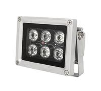 UQISOVI - 6 LED Invisible 940nm Night Vision IR Illuminators, IP65 Waterproof Infrared Light for Security Cameras (940nm IR, 90° Angle for 4mm Lens)