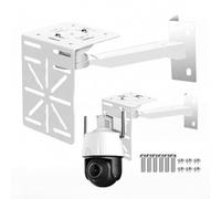 UQISOVI Exterior Outside Wall Corner Mount Bracket Kit for PTZ Camera, Aluminum Alloy Duckbill CCTV Camera Adapter Auxiliary Mount Extension Support for CCTV Security Dome Camera