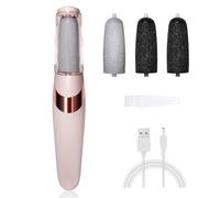 UQQU Electric Foot File, 4in1 Electric Callus Removers for Feet, Rechargeable Electric Foot Callus Remover Pedicure Kits, Removes Dry Skin for Smoother Feet, Foot Care for Dead Skin - Pink