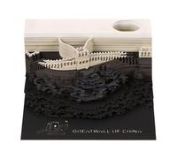 UQSENEUX 3D Memo Pad,Rip Away Paper Carving Artsy Pads,Non-Sticky DIY Note Pad,High-Value 3D Paper Sculpture Decorative Ornaments,Cultural and Creative Crafts Gifts from The Scenic Area