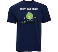 UQSQYDIYO Novelty Math T Shirt That's How I Roll Physics Joke Nerd Geek Science Gift Navy Blue