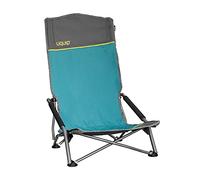 Uquip Sandy XL Petrol Camping Chair Foldable Beach Chair with 120 kg Load Capacity Compact Steel & Polyester Folding Outdoor Chair for Camping, Beach, Fishing, Garden & Festivals