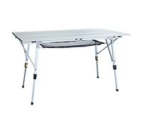 Uquip Variety L Aluminium Camping Table - Freely Height Adjustable (120 x 70 cm)
