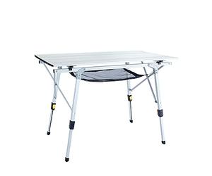 Uquip Variety M Aluminium Table for Camping or Garden - Height Adjustable - Medium Size - 90 x 52cm