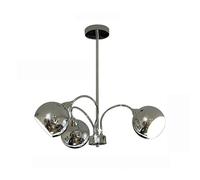UQVUFIYJ Simple Creative French Farmhouse Dining Room Pendant Lights Vintage Chrome Living Light Large Nordic Medieval Kitchen Island Rustic Bedroom Lighting Fixture Indoor Adjustable Height(A)