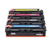 UQXJK 4Color Compatible Toner Cartridge 1Set For 207a 206a W2210A W2110A Works With M282nw M283fdn M283fdw M283cdw M255dw M255nw Printers(207A 1set With Chip)