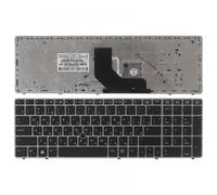 UQXJK Russian Layout Keyboard Compatible With 8560p 8570P 8560B 6560b 6565b 6560P Laptops With Mouse Pole And Silver Border