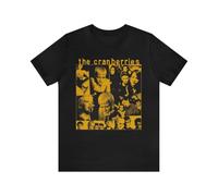 UR ANMEI Vintage The Cranberries Band Short Sleeve T-Shirt Black S