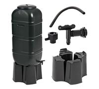 UR CHOICE 100L Water Butt - Garden Water Storage - Plastic Water Butt Set Including Tap, Stand, Lockable Lid, & Filler Kit - Ideal for Any Garden - Eco Friendly Water Storage Unit