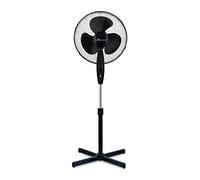 UR CHOICE 16 Inch Pedestal Fan, 140cm Height Adjustable Standing Oscillation Floor Fan with 3 Speed Settings, Powerful Quiet Cooling Fan for Home, Bedroom, Office, Black