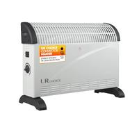 UR CHOICE 2000W Portable Electric Convector Heater with 3 Heat Settings and Adjustable Thermostat, Quiet Free Standing Room Heater with Overheat and Tip Over Protection for Home and Office