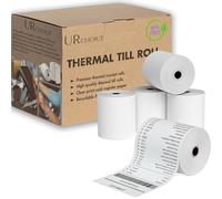 UR CHOICE 80 x 80mm Thermal Paper Till Rolls | Cash Register & EPOS POS Receipt Rolls | BPA Free Thermal Receipt Paper (80x80mm X 3 Box)