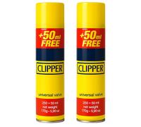 UR CHOICE Genuine Clipper Gas Lighter Refill Pack of 2 300ml Universal Camp