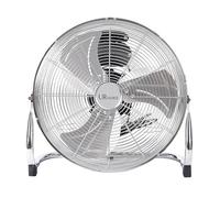 UR CHOICE High Velocity Metal Chrome Floor Fan 16 Inch, Portable Pedestal Desk Air Circulator with 3 Speed Settings, Heavy Duty Electric Standing Fan for Home, Gym, Office, Warehouse, Garage, Events