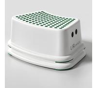UR CHOICE Kids Step Stool for Bathroom | Non-Slip Toilet Step in Green | Sturdy Toddler Potty Training Stool | Multiuse Booster for Kids and Toddlers | Safe Bathroom Stool for Boys & Girls (GREEN, 2)