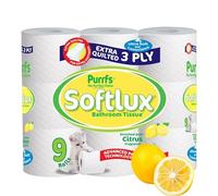 UR CHOICE Luxury Quilted Toilet Rolls - Citrus Infused 3-Ply | Eco-Friendly Bulk Buy Pack of 9 Rolls | Ultra-Soft & Strong Toilet tissues, 70 Sheets Per Roll, FSC Certified Sustainable Toilet Paper
