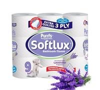 UR CHOICE Luxury Quilted Toilet Rolls - Lavender Infused 3-Ply | Eco-Friendly Bulk Buy Pack of 9 Rolls | Ultra-Soft & Strong Toilet tissues, 70 Sheets Per Roll, FSC Certified Sustainable Toilet Paper