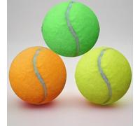 UR CHOICE Professional Tennis Balls - Pressure-less Training Exercise Rubber Balls - Durable & Soft Tennis Balls - Long Lasting Great Bounce - Perfect for Sports and Practice (Pack Of 2)