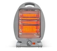 UR CHOICE Quartz Halogen Heater 2 Bar, Portable Electric Room Heater 400W/800W, Silent Low Energy Indoor Heater with Carry Handle, Overheat & Tip Over Protection, Ideal for Home & Office