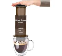 UR CHOICE Ultra Press Portable Coffee Maker | Manual Espresso & French Press Alternative | Travel-Friendly Brewer for Americano, Latte, Cappuccino | Compact, Durable & Quick Clean Design