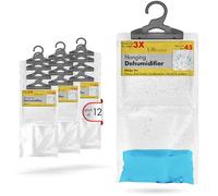 UR CHOICE Wardrobe Dehumidifier Hanging Bags - Fast Acting Natural Hydrophilic Crystals - Helps Prevent Damp Mildew Mould Condensation - Ideal for Home, Office, Vehicles & Small Spaces (12)