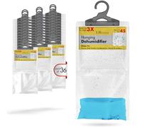 UR CHOICE Wardrobe Dehumidifier Hanging Bags - Fast Acting Natural Hydrophilic Crystals - Helps Prevent Damp Mildew Mould Condensation - Ideal for Home, Office, Vehicles, & Small Spaces (36)