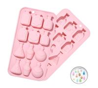 UR URLIFEHALL 2 Pcs Halloween Silicone Moulds Bottle Shaped Fondant Moulds for Cake Chocolate Candy Jelly DIY Jewellery Making Soap Crafts